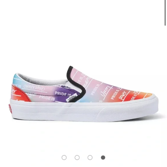 Vans Classic Slip-On - Pride Rainbow Positive Affirmations 7.5 - Picture 5 of 16